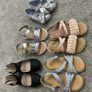 Cat & Jack Pink and Silver Sandals for Kids